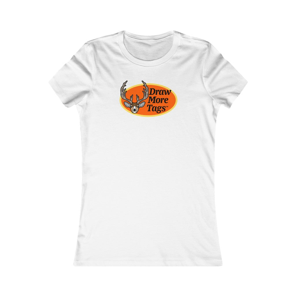 DRAW MORE TAGS™  Deer Head Throwback Women's T-shirt