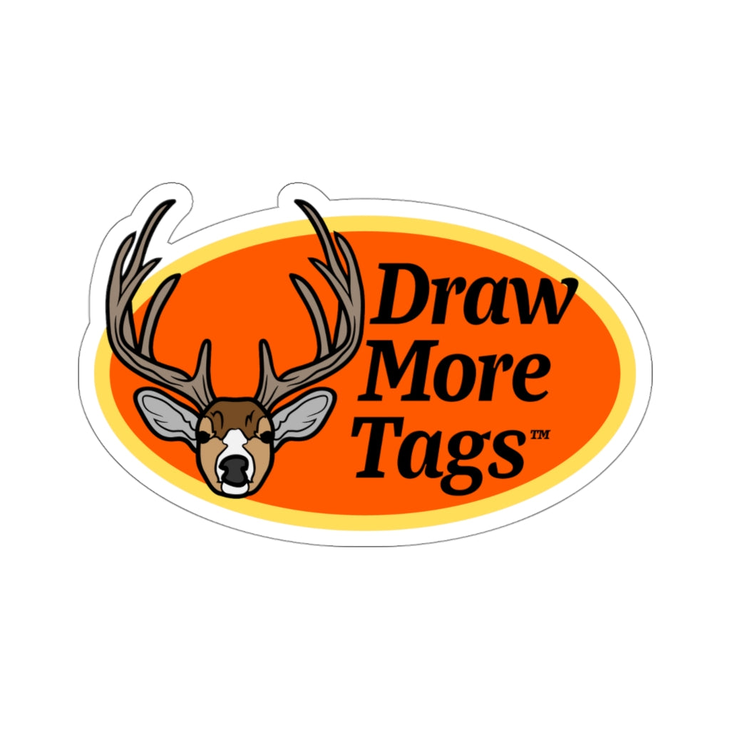 DRAW MORE TAGS™ Deer Logo Sticker