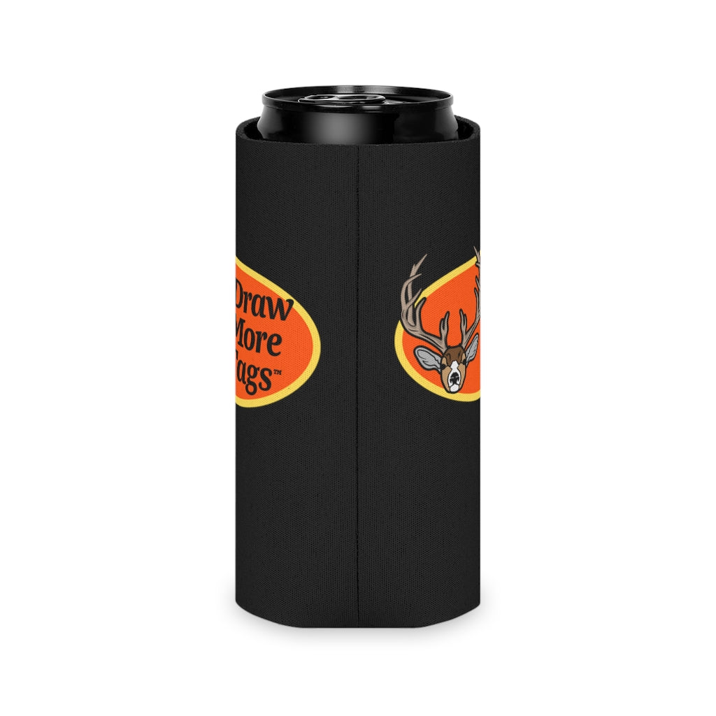 DRAW MORE TAGS™ Deer Logo Throwback Can Cooler