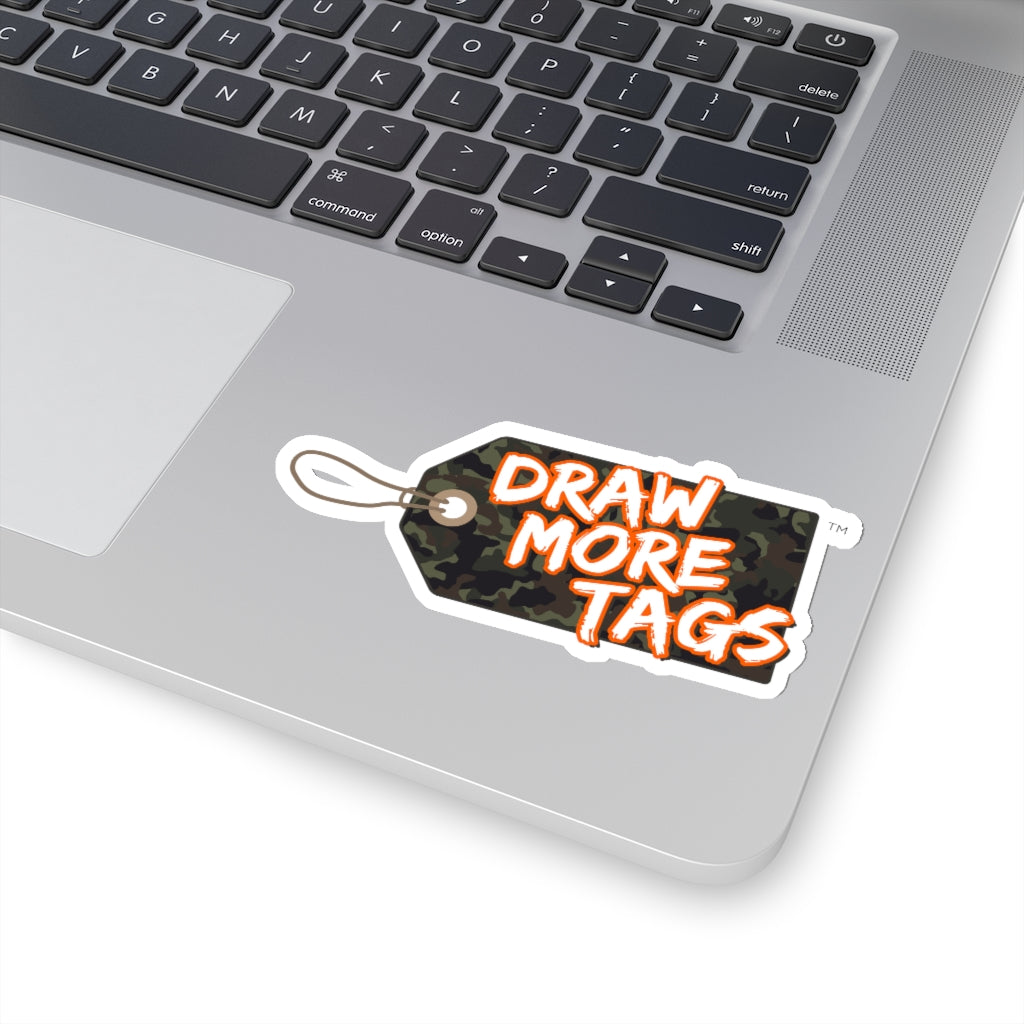 DRAW MORE TAGS™ LOGO Kiss-Cut Stickers